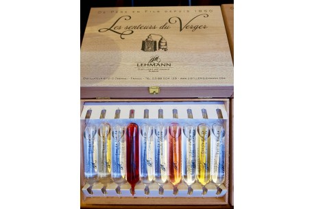 Coffret ampoules eaux-de-vie et liqueur Alsace