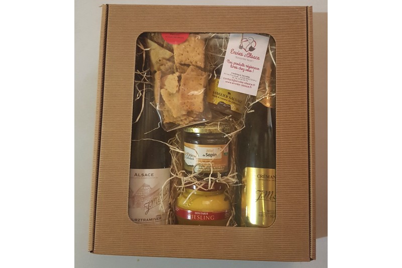 Coffret eaux-de-vie et liqueur Alsace - Envies d'Alsace